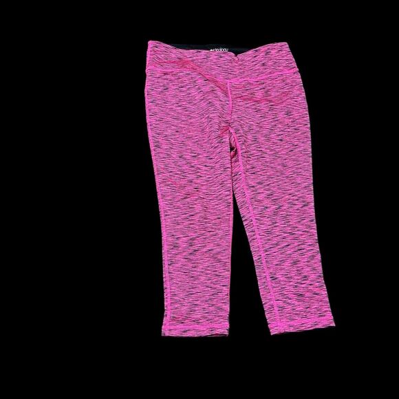 Ideology Woman’s Pink/Black Cropped Leggings Activewear Size Medium - Picture 2 of 10